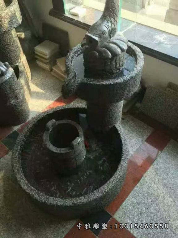 石雕仿古流水池
