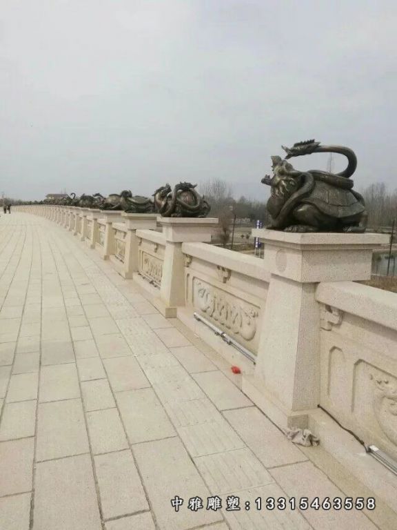 动物铜雕龙龟