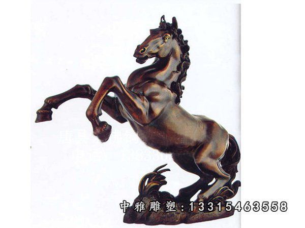 公园铜马摆件