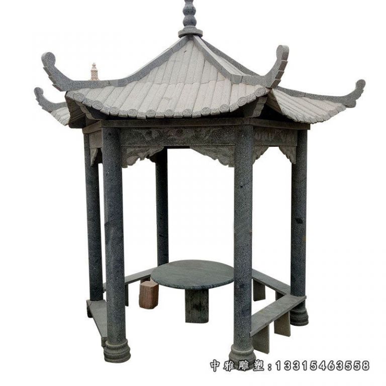 景观石雕凉亭