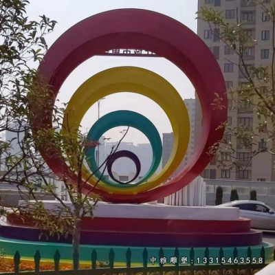 不锈钢城市标志景观雕塑