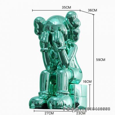 不锈钢商场镜面机器人雕塑