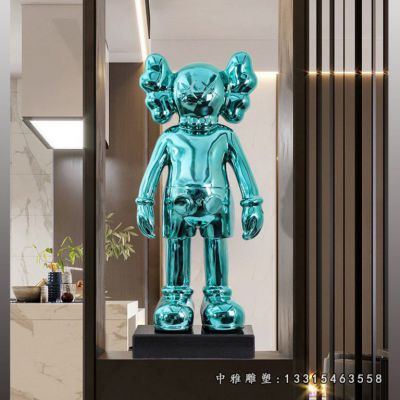 商场镜面机器人不锈钢雕塑