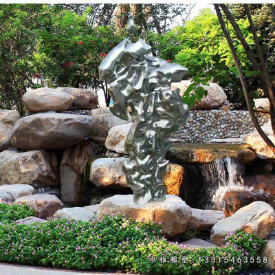园林景观太湖石不锈钢雕塑