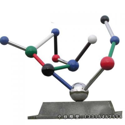 不锈钢校园原子装饰雕塑