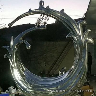 不锈钢广场抽象海浪