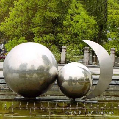 广场葫芦景观不锈钢雕塑