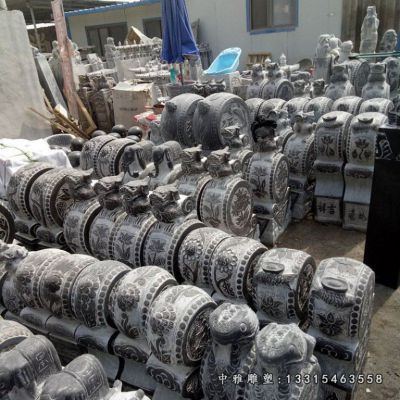 宅门石雕仿古抱鼓石