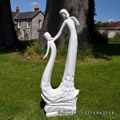 石雕广场抽象人物