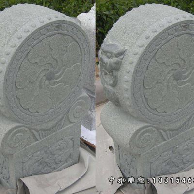 石雕宅门抱鼓石雕塑