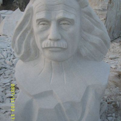 石雕西方名人爱因斯坦