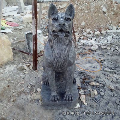 门口看门石雕狗雕塑