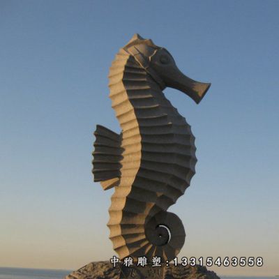 广场海马动物石雕