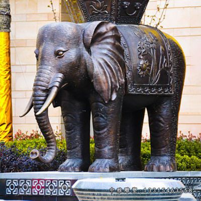 铜雕招财吉祥大象