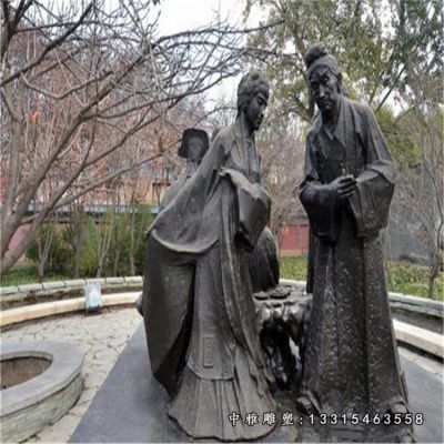 铜雕公园戏曲人物