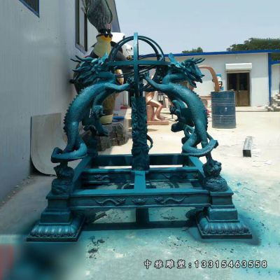 广场浑天仪铜雕摆件