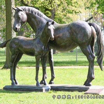 园林铜雕动物马雕塑
