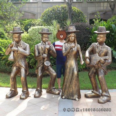 铜雕公园音乐人物