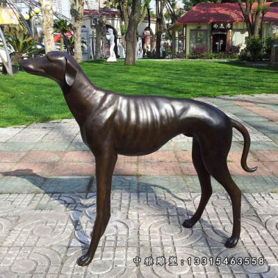 公园动物铜雕狗雕塑