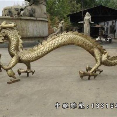 广场铜雕动物龙摆件
