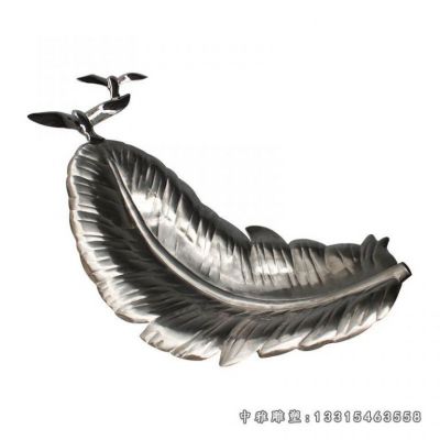 镂空树叶不锈钢雕塑