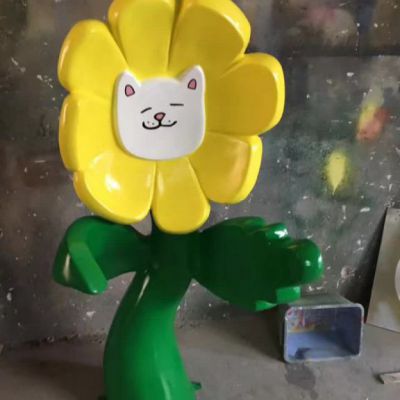 公园太阳花不锈钢雕塑