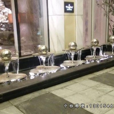 不锈钢小区喷泉雕塑