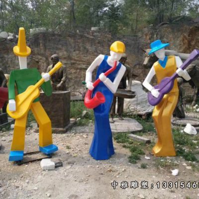 不锈钢广场音乐人物雕塑