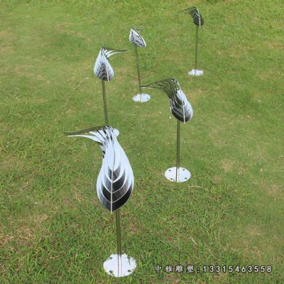 不锈钢小型鱼雕塑