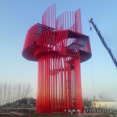 大型广场不锈钢管雕塑