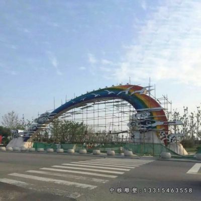 不锈钢大型拱门雕塑