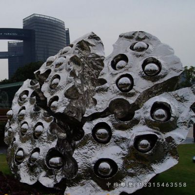 公园莲蓬不锈钢雕塑