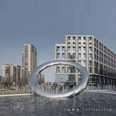 不锈钢城市喷泉雕塑