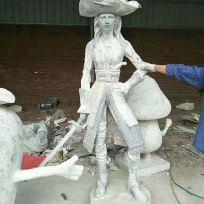 广场石雕西方人物雕像