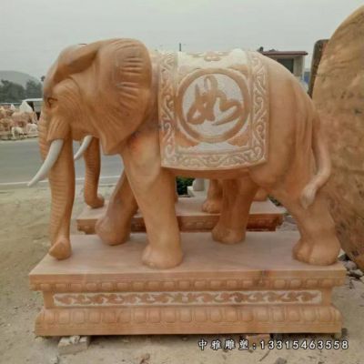 吉祥如意石雕大象