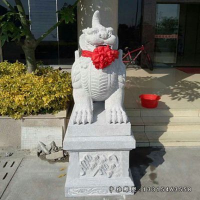 独角兽公园动物石雕