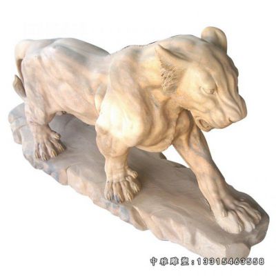 公园动物石雕老虎