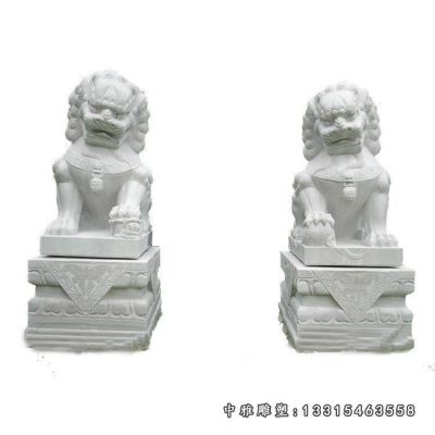 门口动物狮子石雕