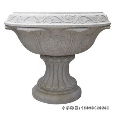 户外景观石雕花盆