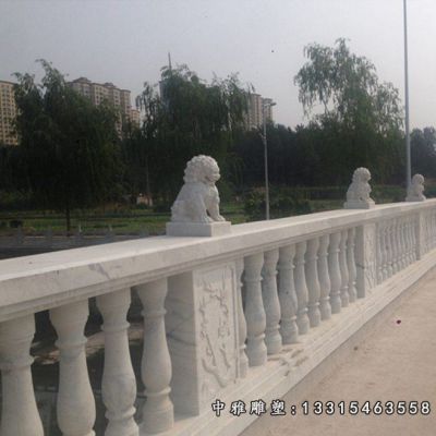 汉白玉石雕栏杆