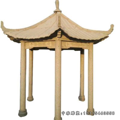 石雕户外凉亭