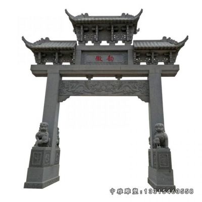 景区石雕牌坊