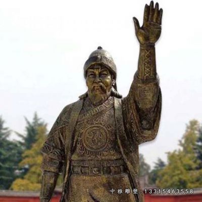 铜雕成吉思汗