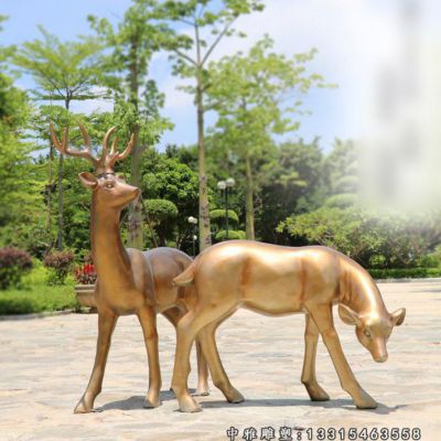 动物铜雕鹿雕塑