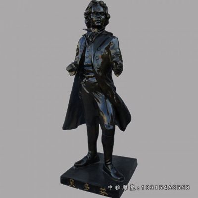 铜雕音乐家贝多芬