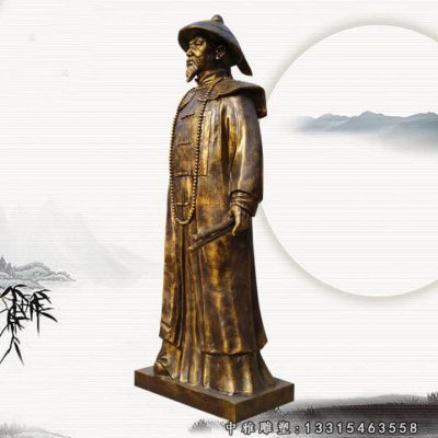 铜雕英雄林则徐