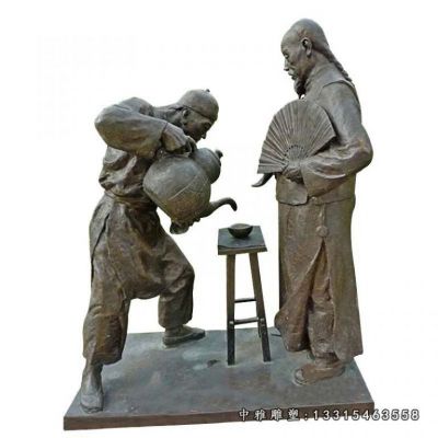 步行街铜雕人物雕塑