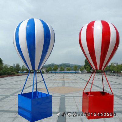 不锈钢热气球雕塑