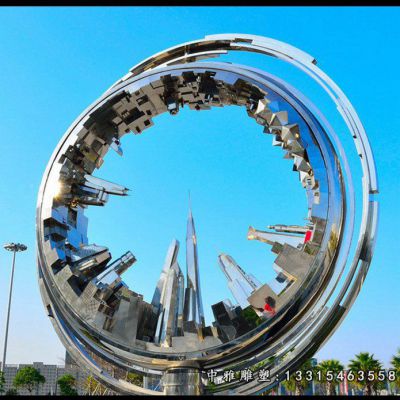 不锈钢齿轮雕塑