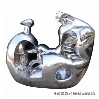 不锈钢抽象人物雕塑